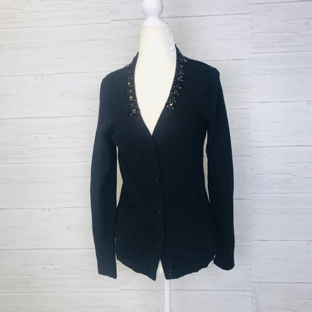 Kate Spade  Beaded Button Down Sweater